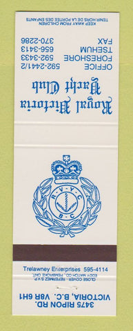 Matchbook Cover - Royal Victoria Yacht Club BC