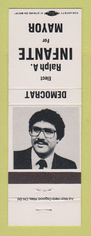 Matchbook Cover - Ralph Infante Mayor Election