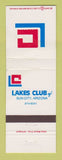 Matchbook Cover - Lakes Club of Sun City AZ WEAR