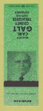 Matchbook Cover - Carl Galt County Treasurer Election Laramie County WY