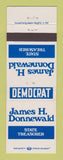Matchbook Cover - James Donnewald State Treasurer Election WEAR
