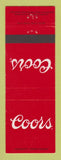 Matchbook Cover - Coors Beer Golden Colorado