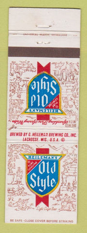 Matchbook Cover - Heilman's Old Style Beer La Crosse WI