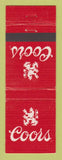 Matchbook Cover - Coors Beer