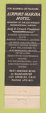 Matchbook Cover - Airport Marina Hotel Los Angeles CA WEAR