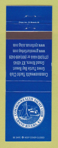 Matchbook Cover - Commonwealth Yacht Club Grand Rivers KY