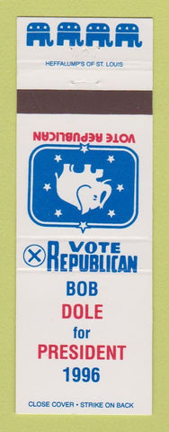 Matchbook Cover - Bob Dole for President 1996