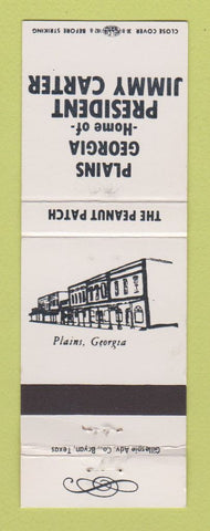 Matchbook Cover - Plains GA Home of President Jimmy Carter