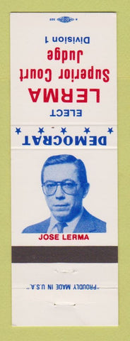 Matchbook Cover - Jose Lerma Superior Court Judge Election