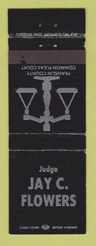 Matchbook Cover - Judge Jay C Flowers Franklin County WEAR