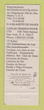 Matchbook Cover - Playa Blanca Hotel Marina Cancun Mexico