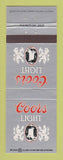 Matchbook Cover - Coors Light Beer