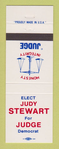 Matchbook Cover - Judy Stewart Judge Election