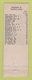 Matchbook Cover - Cape May Marina Yacht Basin Cape May NJ Magnolia