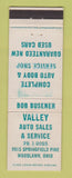 Matchbook Cover - Valley Auto Sales Woodlawn OH WEAR