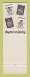 Matchbook Cover - Kendall oil gas Sports Car Service Ann Arbor MI