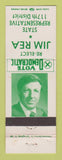 Matchbook Cover - Jim Rea State Rep Election WEAR