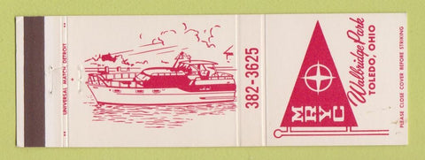 Matchbook Cover - MRYC Walbridge Park Toledo OH Yacht Club