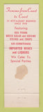 Matchbook Cover - Louis Cappas' Restaurant Tarpon Springs FL WEAR
