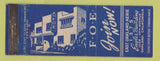 Matchbook Cover - Eagles Club Oakland CA WORN