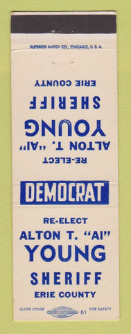 Matchbook Cover - Alton T Young Sheriff Election Erie County
