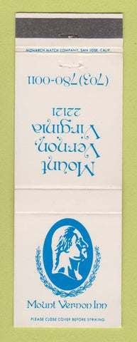 Matchbook Cover - Mount Vernon Inn VA