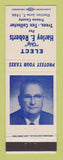 Matchbook Cover - Harley Roberts Treasurer Election Fresno County CA 1966