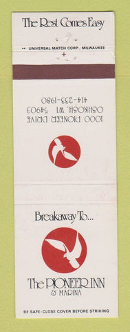 Matchbook Cover - Pioneer Inn Marina Oshkosh WI