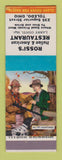 Matchbook Cover - Rossi's Italian Restaurant Toledo OH
