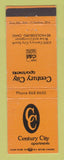 Matchbook Cover - Century City Apartments Reynoldsburg OH