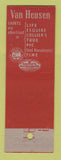 Matchbook Cover - Van Heusen Men's Clothes Ernst Birkholz Willoughby OH