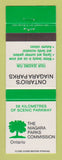 Matchbook Cover - Niagara Parks Commission ON Ontario