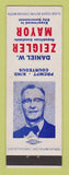 Matchbook Cover - Daniel Zeigler Mayor Election