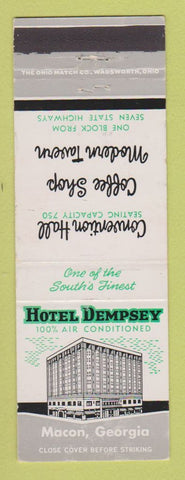 Matchbook Cover - Hotel Dempsey Macon GA WEAR
