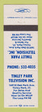 Matchbook Cover - Tinley Park TV IL