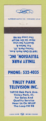 Matchbook Cover - Tinley Park TV IL