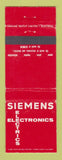 Matchbook Cover - Siemens Electronics Canada QC WEAR