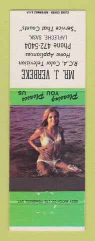 Matchbook Cover - Mr J Verbeke TV RCA Lafleche SK pinup
