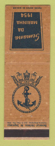 Matchbook Cover - Semana Da Marinha 1954 Brazil WEAR