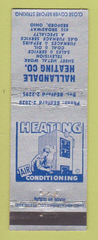 Matchbook Cover - Hallandale Heating Bedford OH WEAR