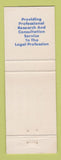 Matchbook Cover - Criminalistic Services Research Kenton OH