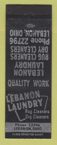 Matchbook Cover - Lebanon Laundry OH