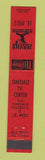 Matchbook Cover - Oakdale TV Center Toledo OH 10 Strike