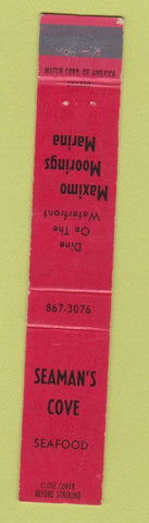Matchbook Cover - Seaman's Cove Seafood 10 Strike