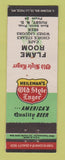 Matchbook Cover - Heileman's Old Style Beer Flame Room Rugby ND low phone #