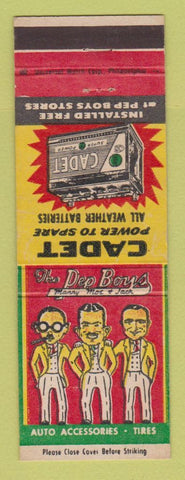 Matchbook Cover - Pep Boys Auto PARts Cadet Bateries