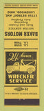 Matchbook Cover - Baker Motors Lakewood OH AAA
