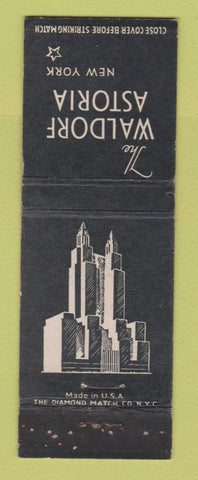 Matchbook Cover - Waldorf Astoria Hotel New York City WEAR