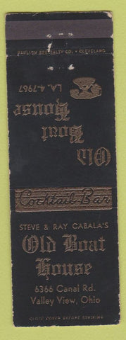 Matchbook Cover - Old Boat House Valley View OH WEAR