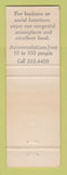 Matchbook Cover - The Highlands Newton MA